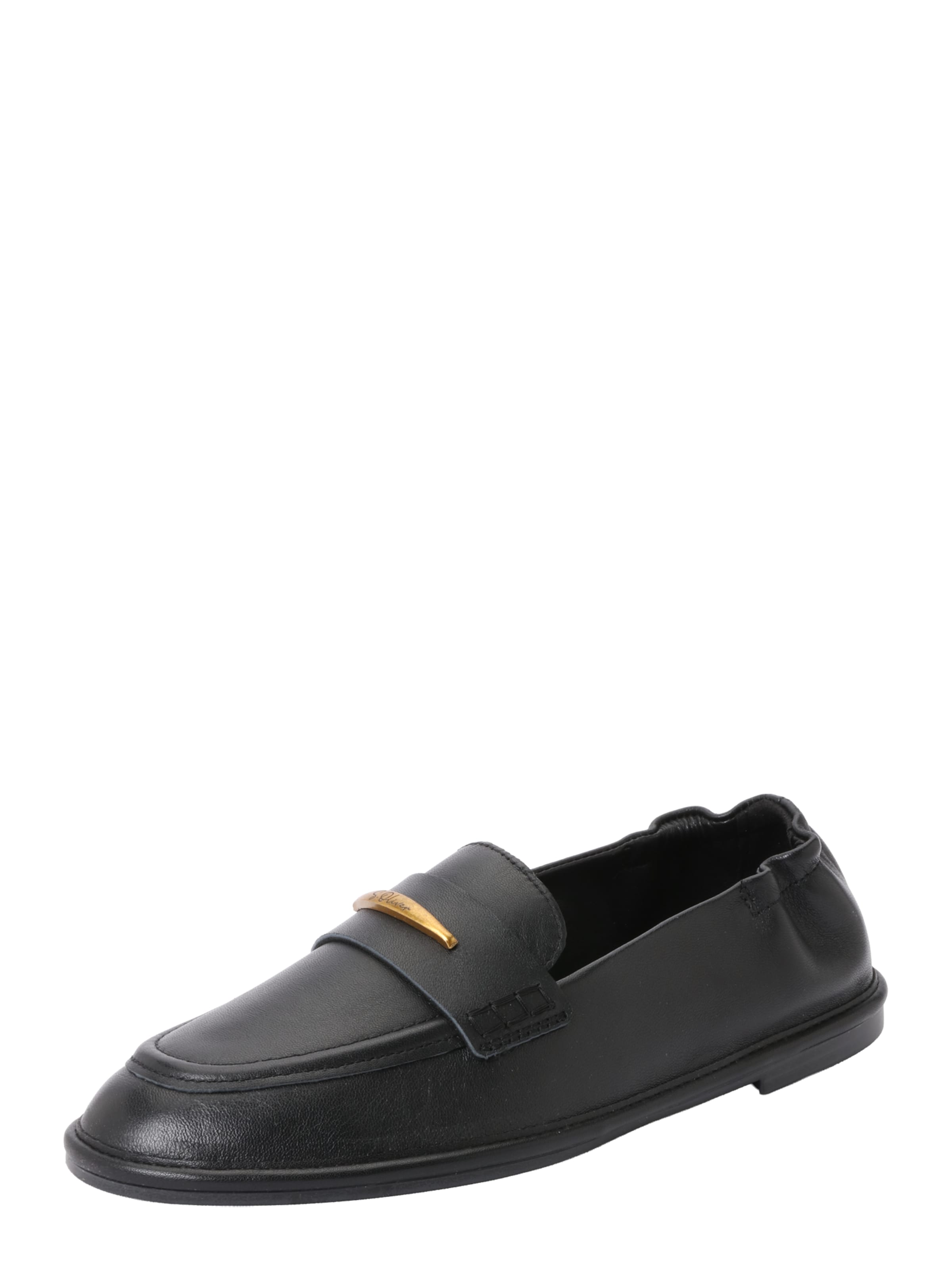 s.Oliver Slipper in Schwarz: Vorderseite