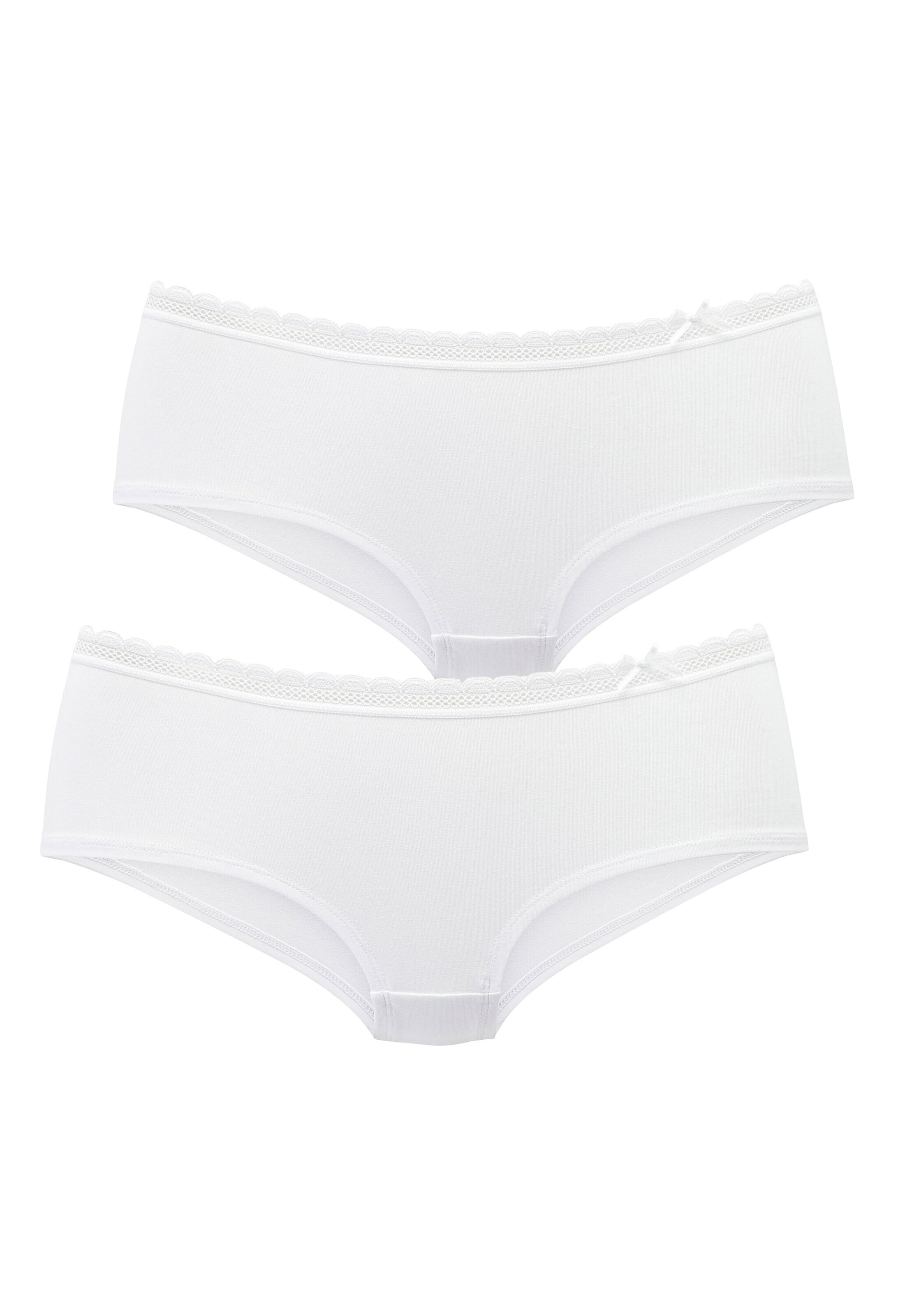 VIVANCE Boyshorts in White: front