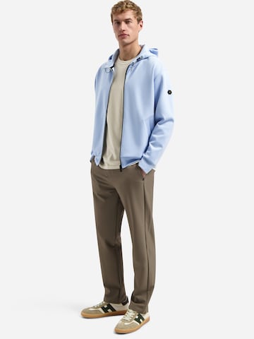 No Excess Zip-Up Hoodie in Blue