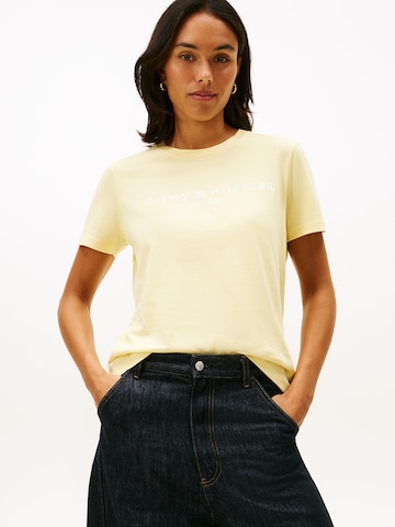 TOMMY HILFIGER T-Shirt in Gelb: Vorderseite