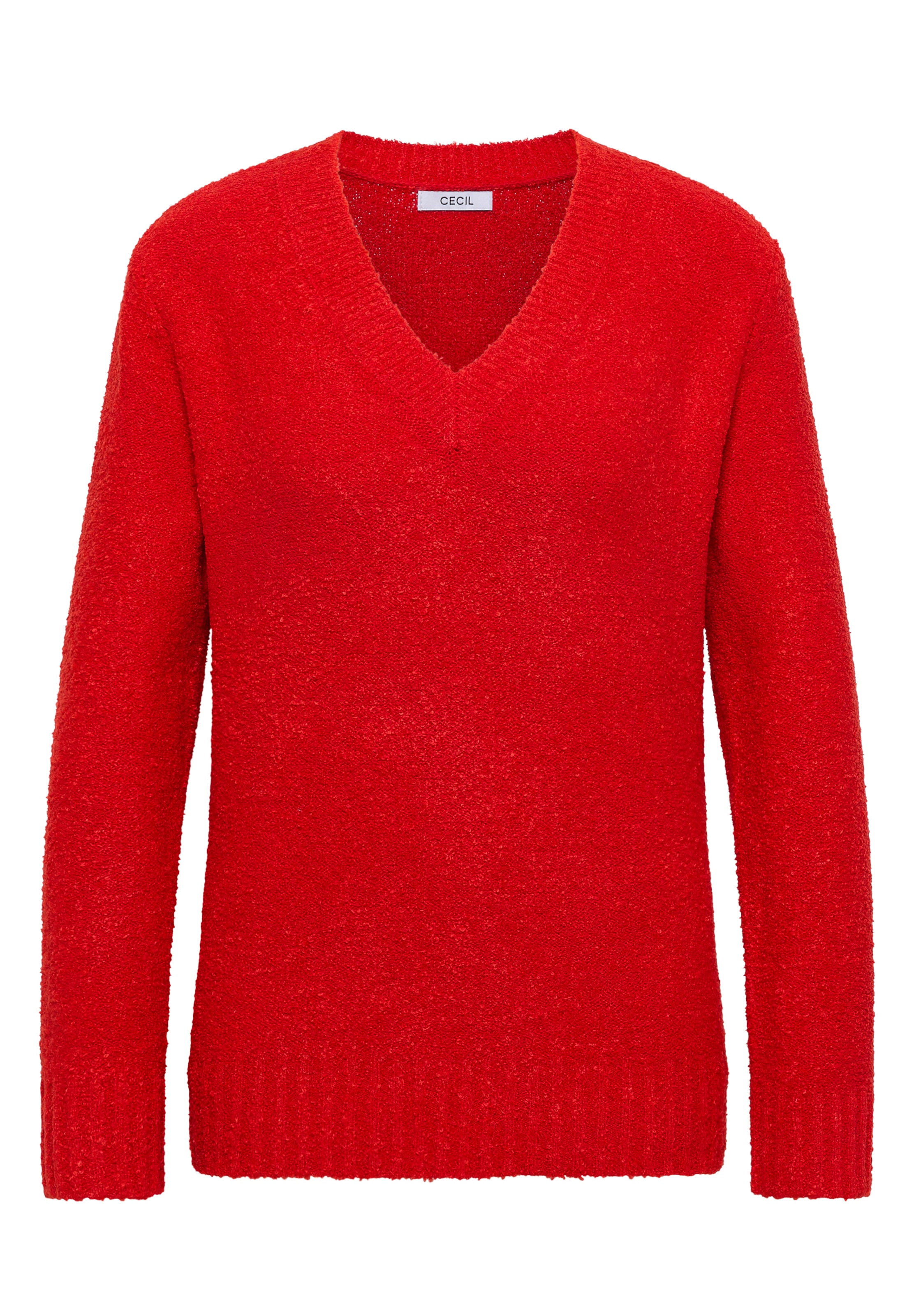 CECIL Pullover 'Bouclé' in Orange: Vorderseite