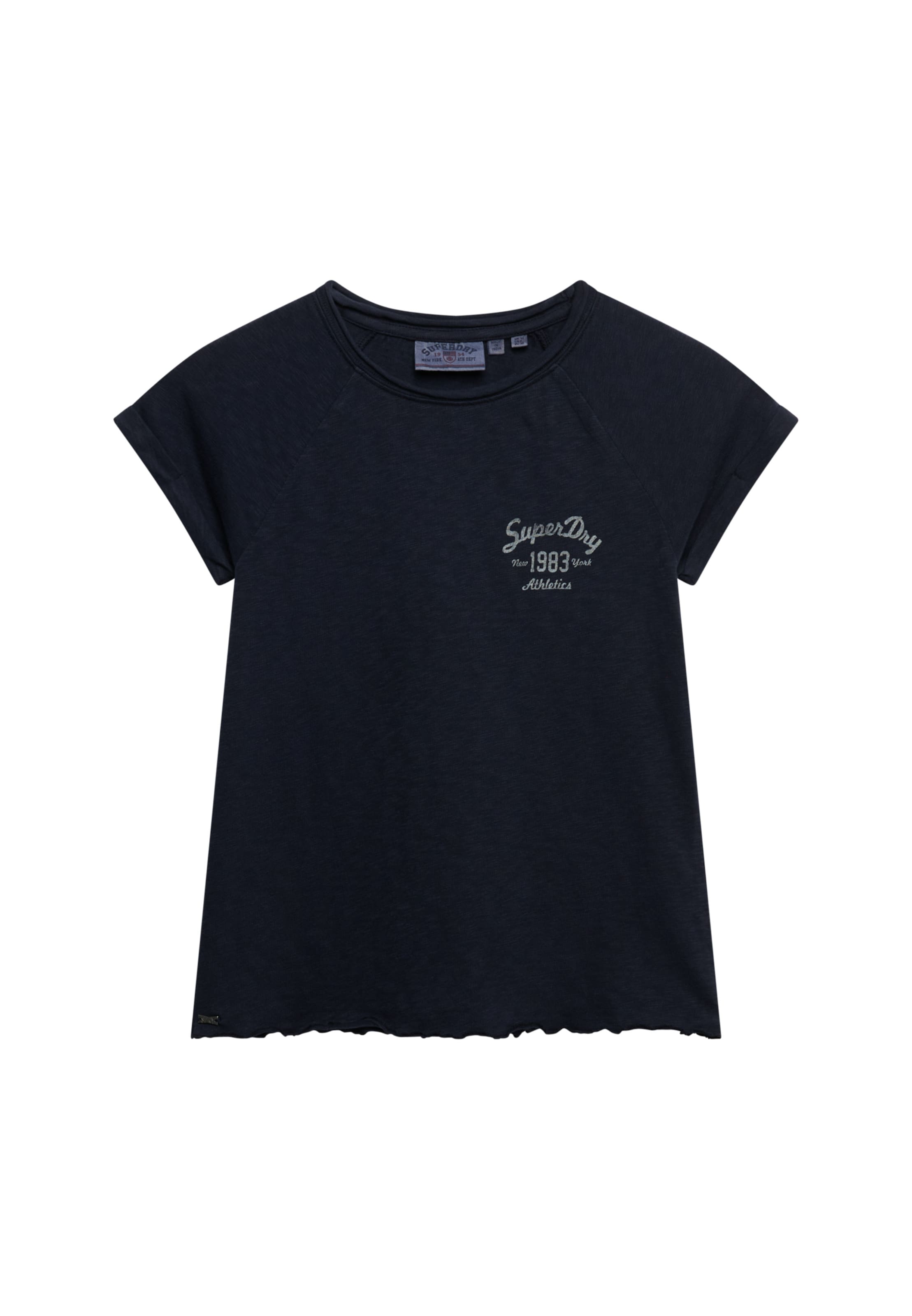 Superdry & Co Shirt 'Athletic Essentials' in Blauw: voorkant
