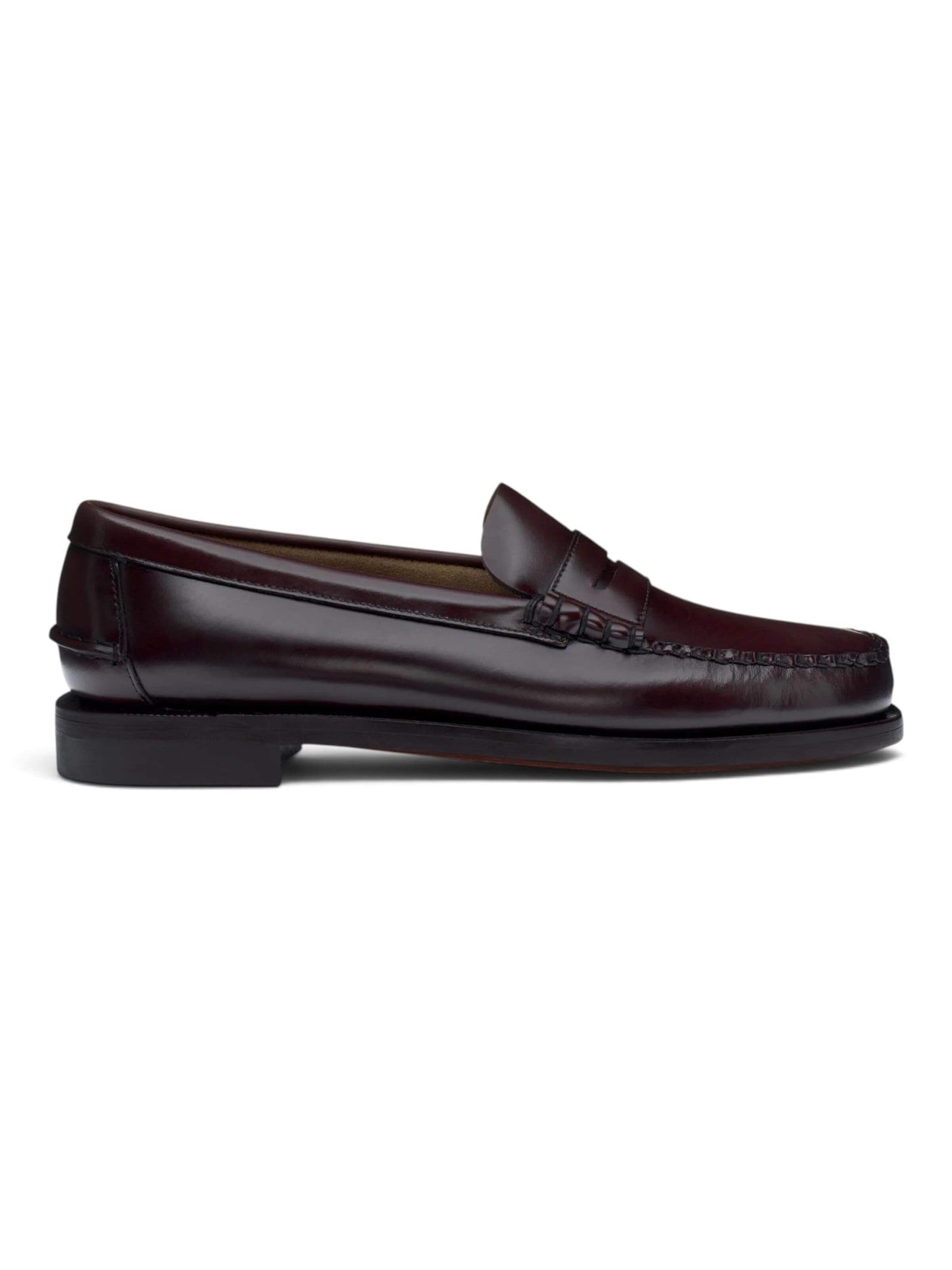 SEBAGO Veterschoen 'CLASSIC DAN MEN BROWN BURGUNDY' in Rood: voorkant