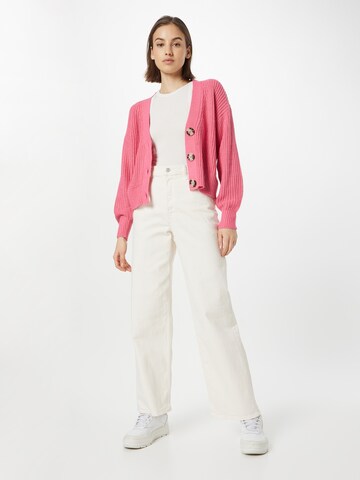 JDY Knit cardigan 'Justy' in Pink