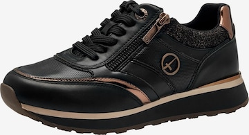 Tamaris Platform trainers in Black: front