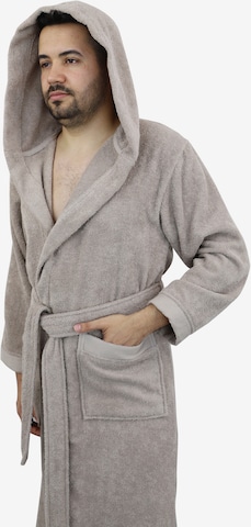 Leonique Long Bathrobe in Beige