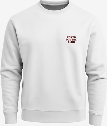 Neverless Sweatshirt 'spaghetti' in White: front