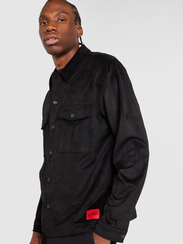 HUGOPrijelazna jakna 'Enalu' - crna boja