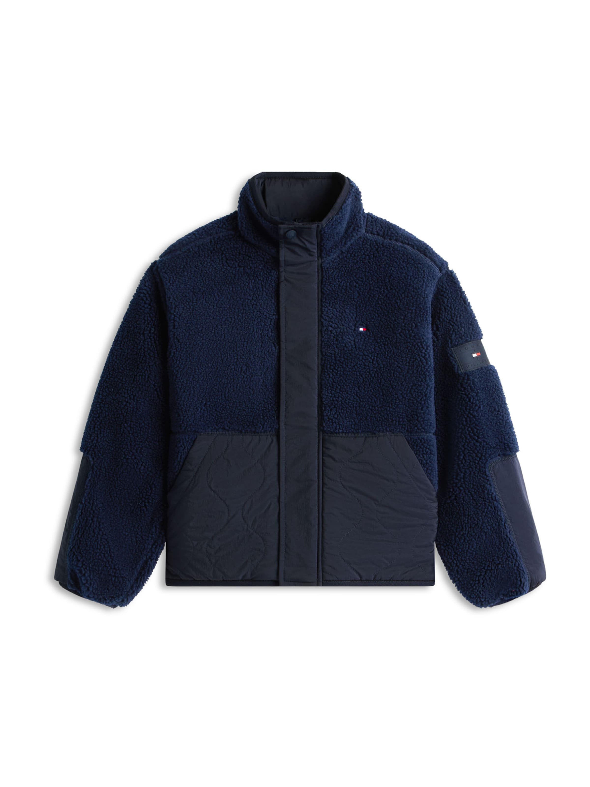 TOMMY HILFIGER Přechodná bunda – modrá: přední strana