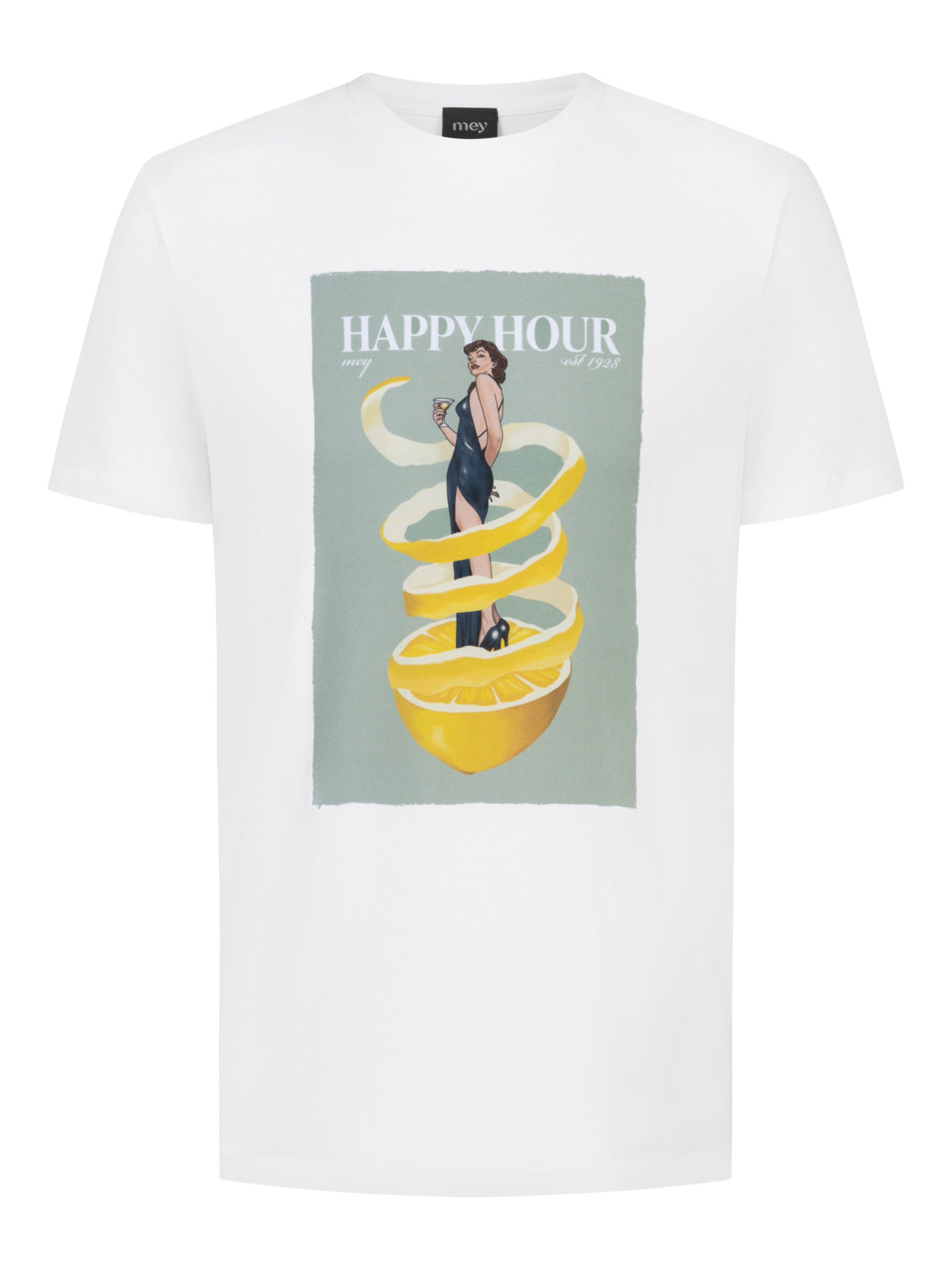 Mey Shirt 'Fizz & Flavours' in White: front