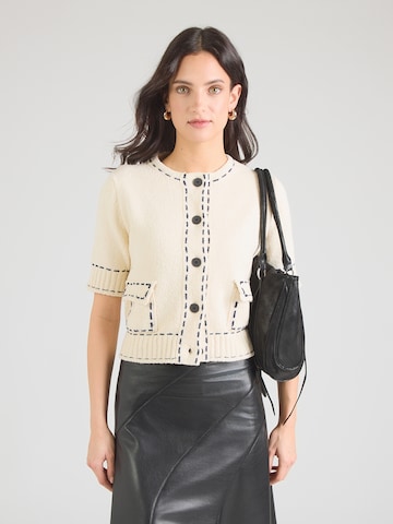 Pulover de la Rich & Royal pe alb: față