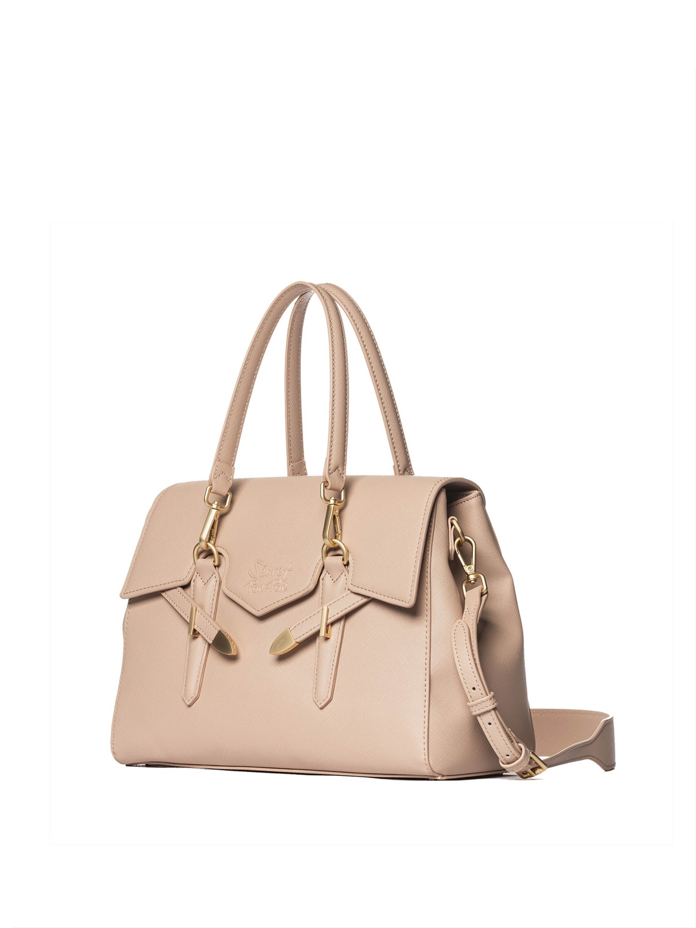 Sacs à main Secret Pon Pon en rose : devant