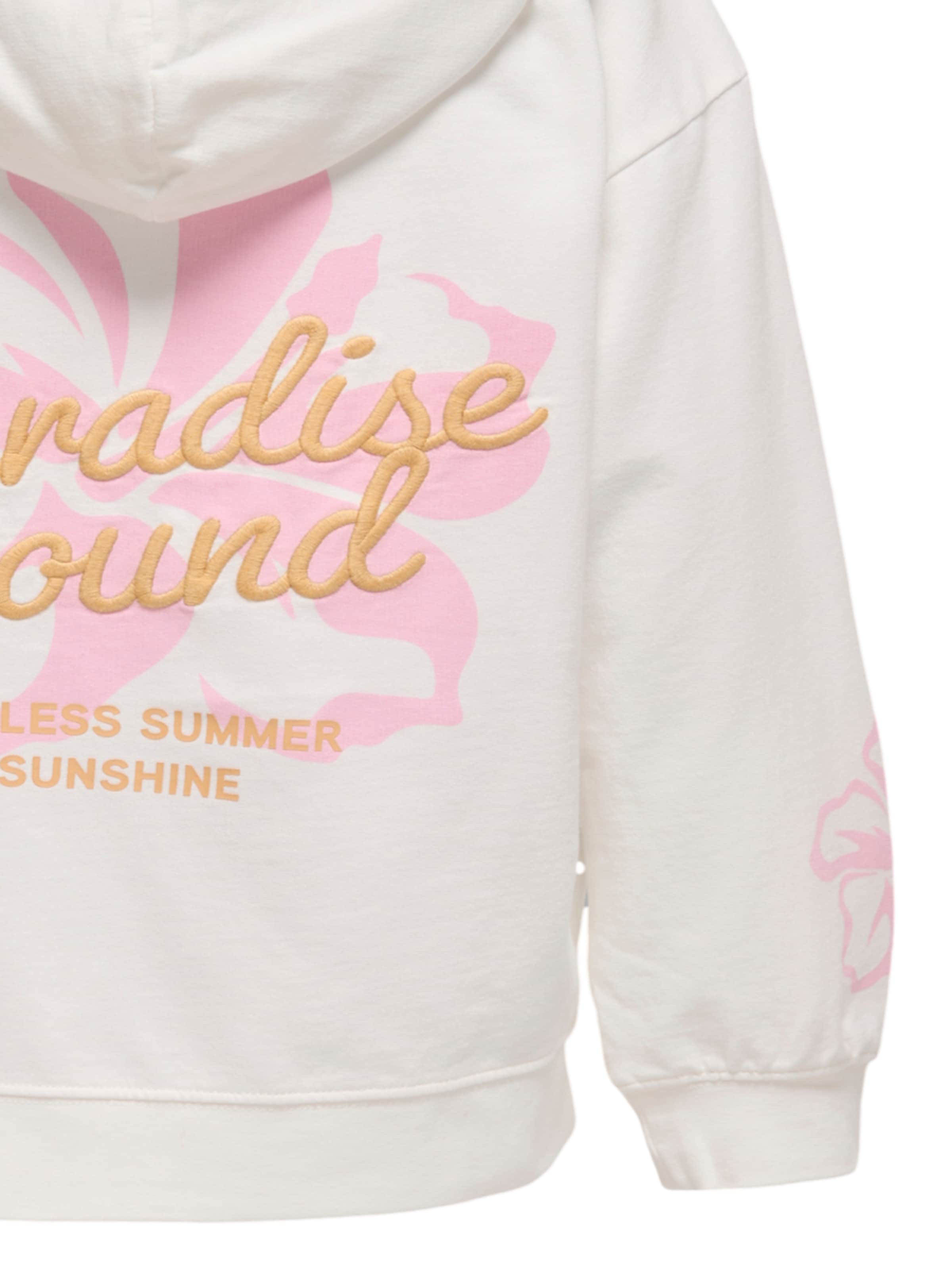 Sweat-shirt 'Julia Life' ONLY GIRLS en blanc