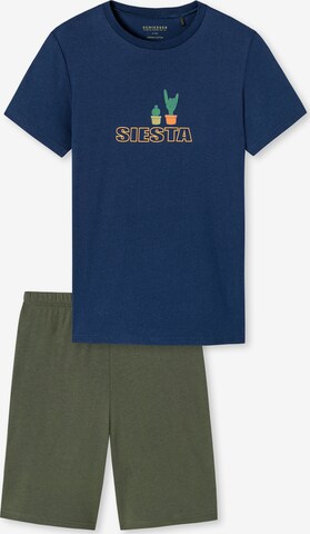 SCHIESSER Pajamas 'Original Classics' in Blue