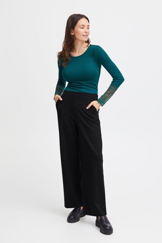 Fransa Regular Pants in Black