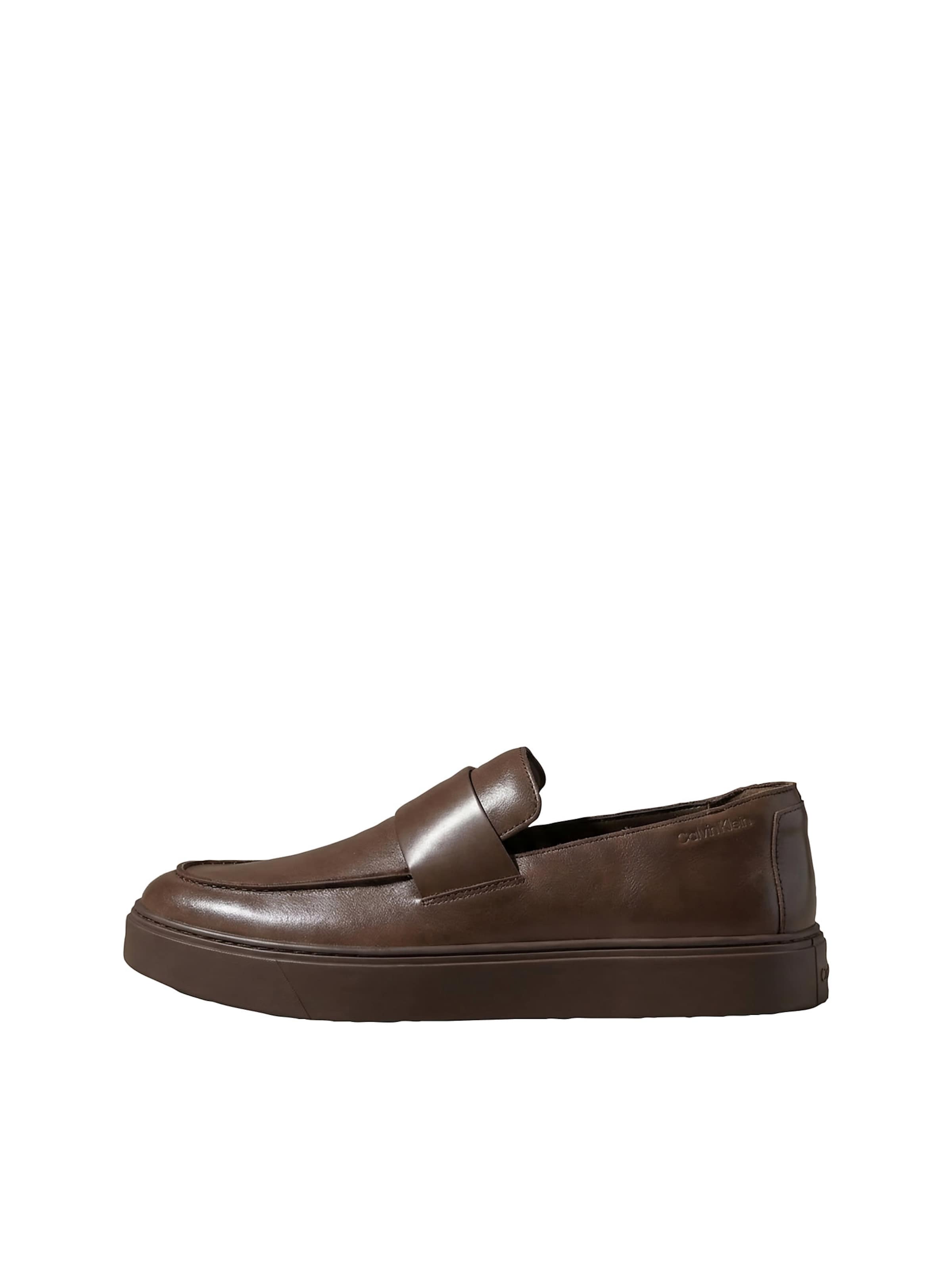 Calvin Klein Instappers in Bruin
