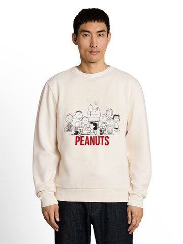 TOM TAILOR Sweatshirt 'Peanuts' in Weiß: Vorderseite