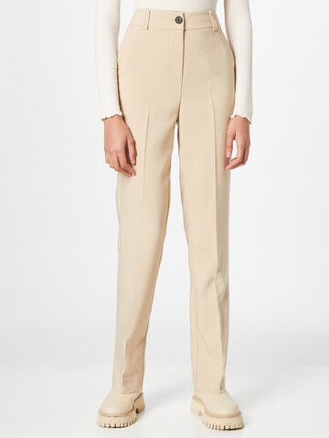 Regular Pantalon à plis 'Gale' modström en beige : devant