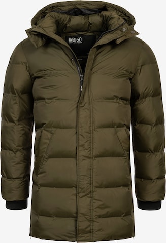 INDICODE JEANS Winter Parka in Green: front
