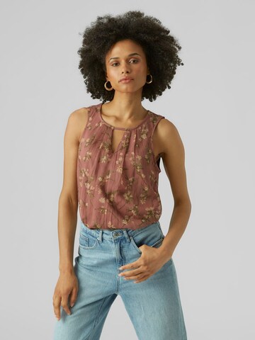 VERO MODA Top 'Smilla' in Bruin: voorkant