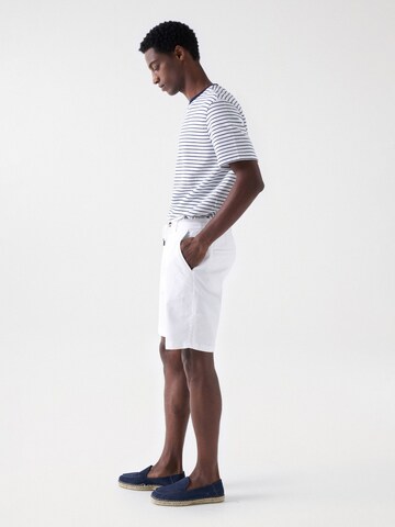 Shorts de bain 'Regular' Salsa Jeans en blanc
