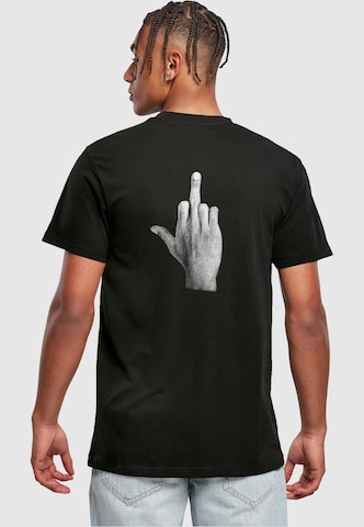 Mister Tee Shirt 'I Don't Give A' in Zwart