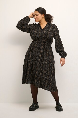 KAFFE CURVE Shirt dress 'Mirana' in Black