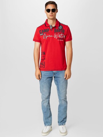 CAMP DAVID Shirt in Rood