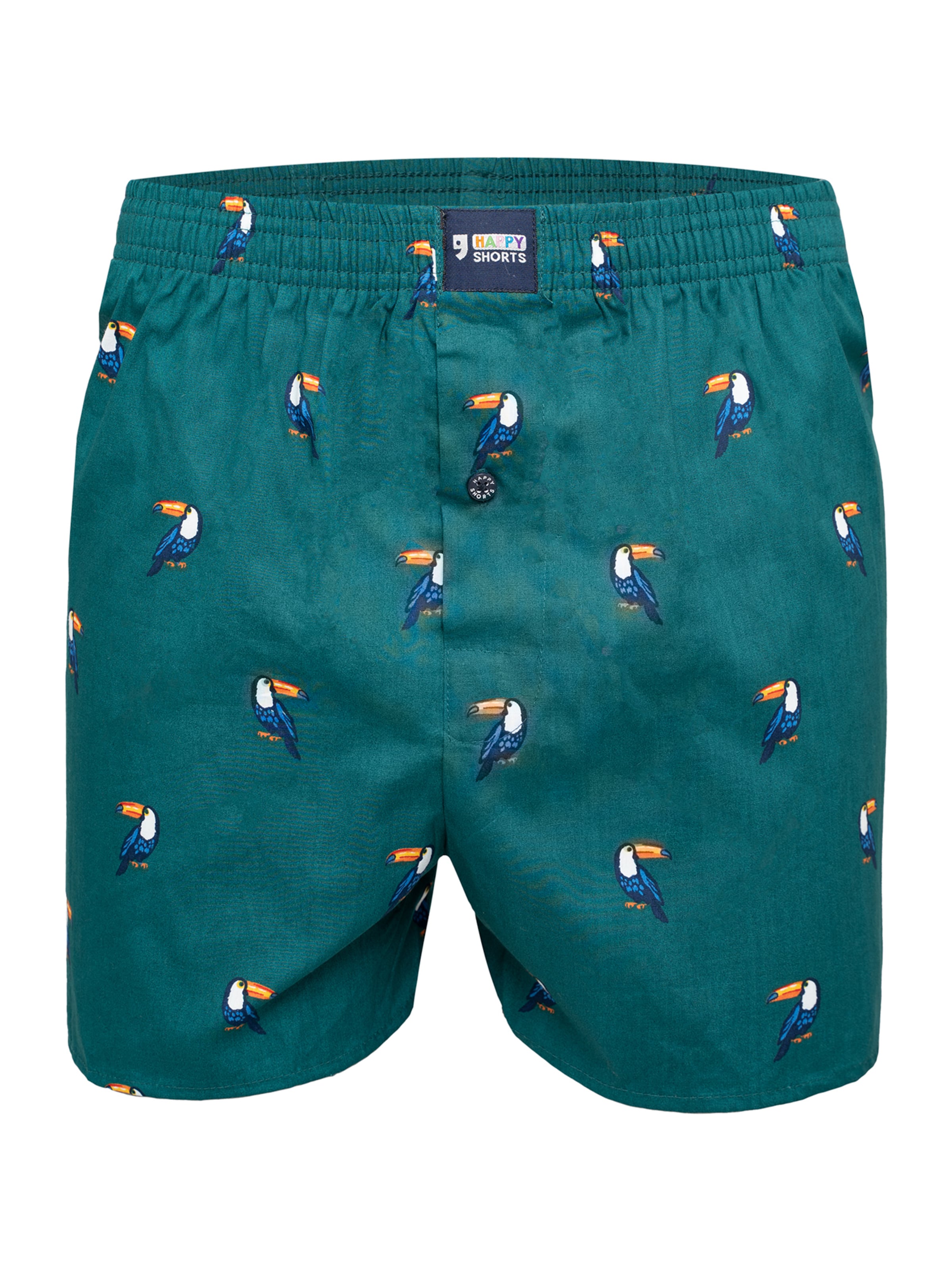 Happy Shorts Boxershorts in Blau: Vorderseite