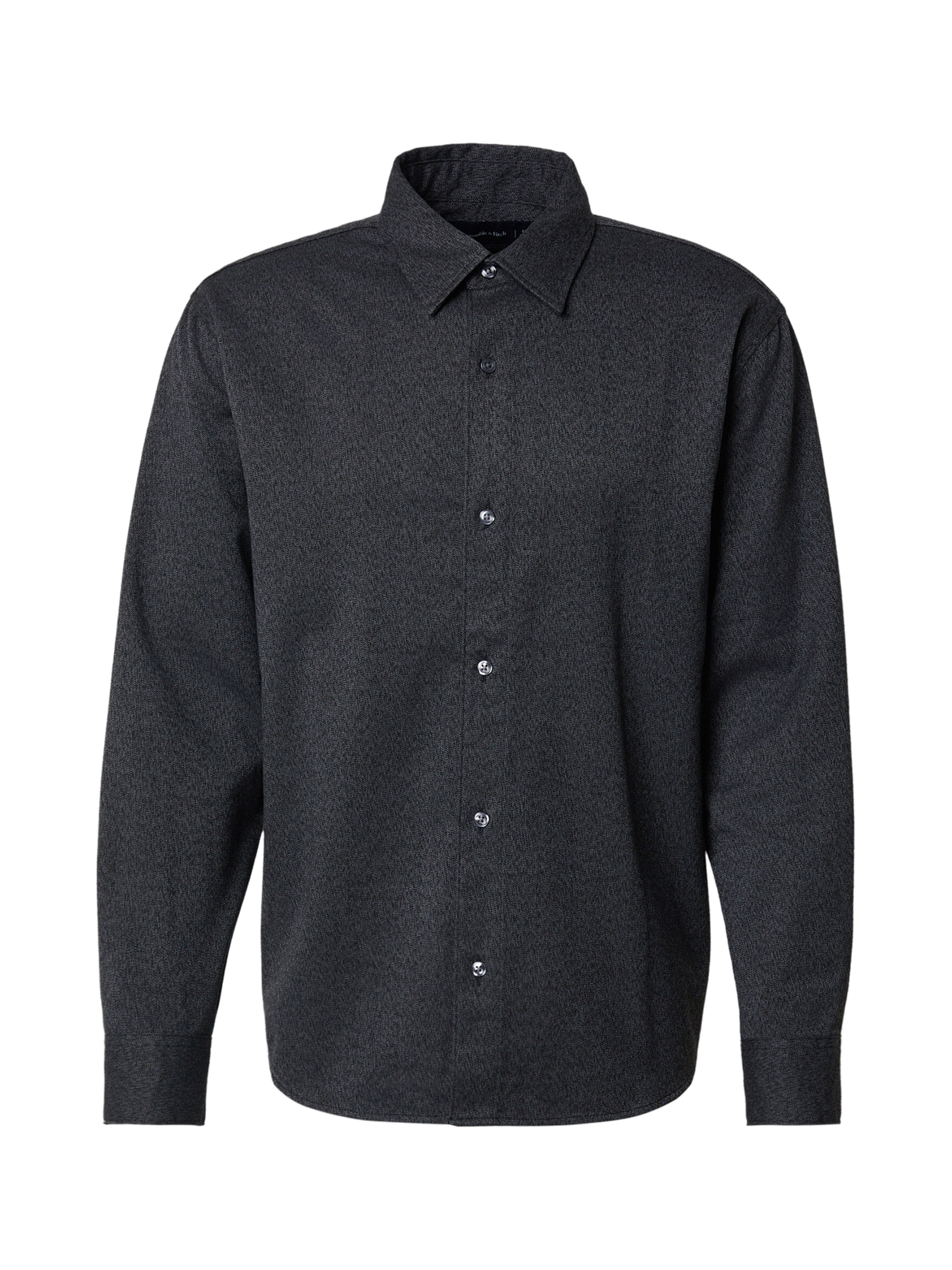 Abercrombie & Fitch Средняя посадка Рубашка в Черный: спереди