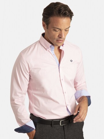Sir Raymond Tailor Regular fit Button Up Shirt 'Lisburn' in Pink
