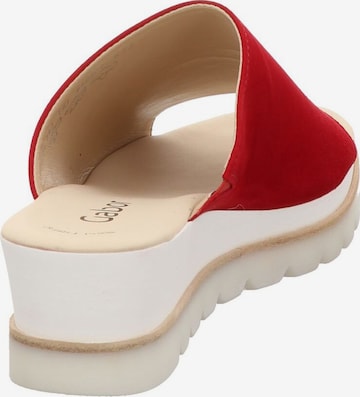 GABOR Mules in Red