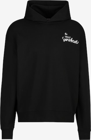 19V69 ITALIASweater majica 'Quentino' - crna boja: prednji dio