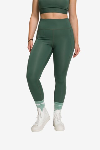 Studio Untold Skinny Leggings in Green: front