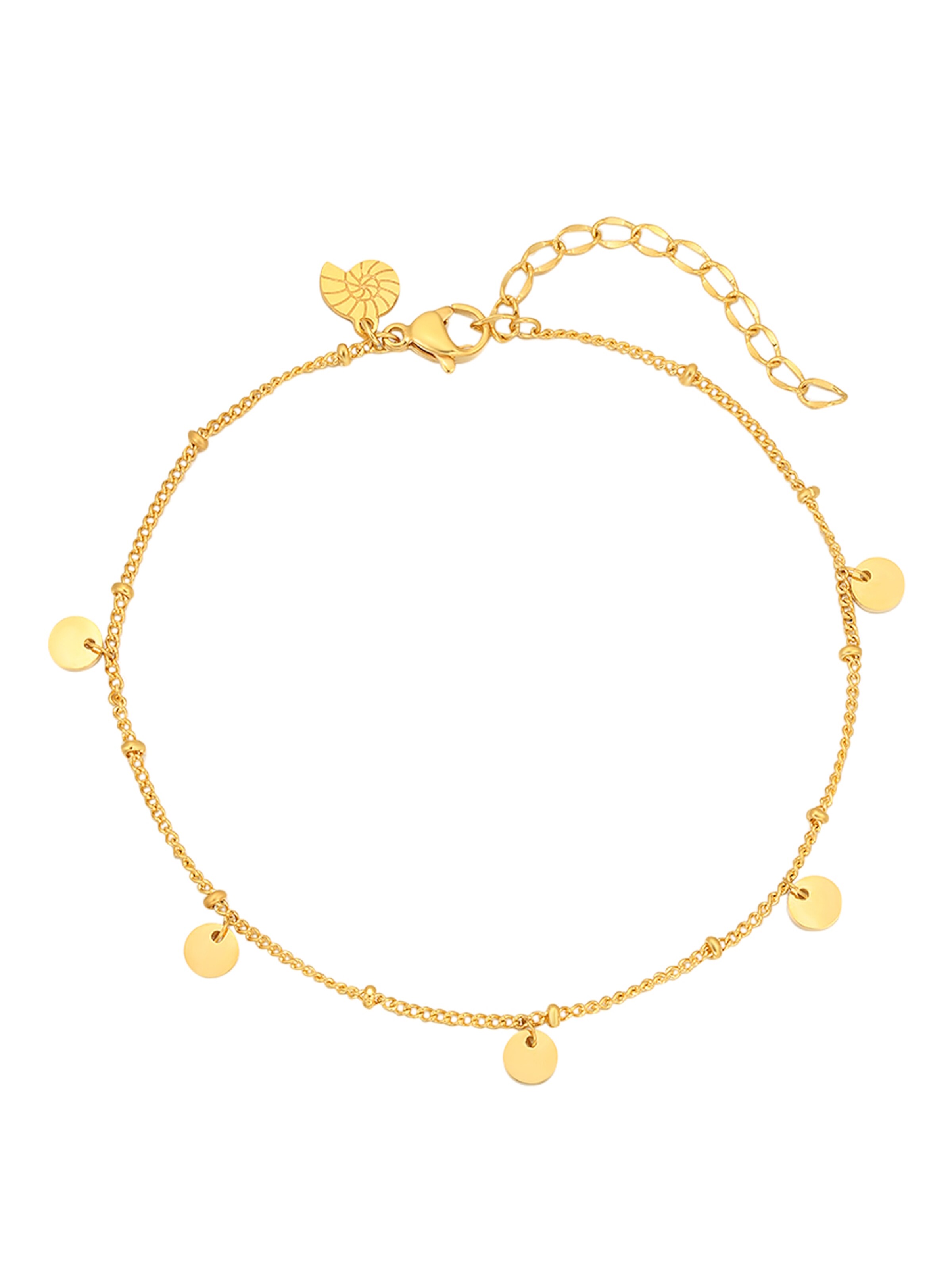 Hey Happiness - Joyería para pies 'Circle Shine' en oro