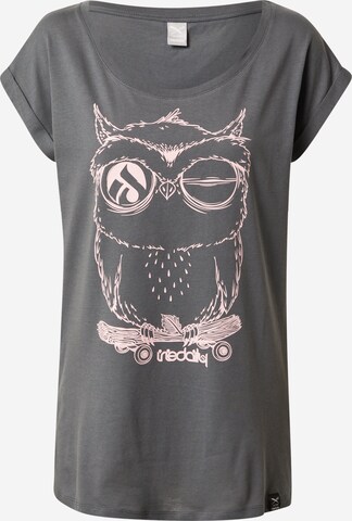 Iriedaily - Camisa 'Skateowl 2' em cinzento: frente