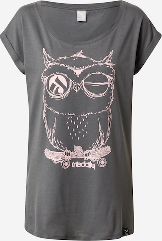 T-shirt 'Skateowl 2' Iriedaily en gris : devant