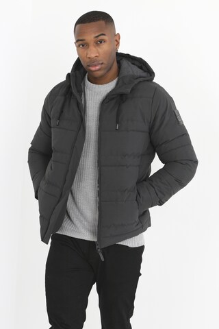 BRAVE SOUL Winter Jacket 'Bobbie' in Grey: front