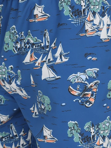 BOSS Szorty kąpielowe 'Piranha' w kolorze niebieski