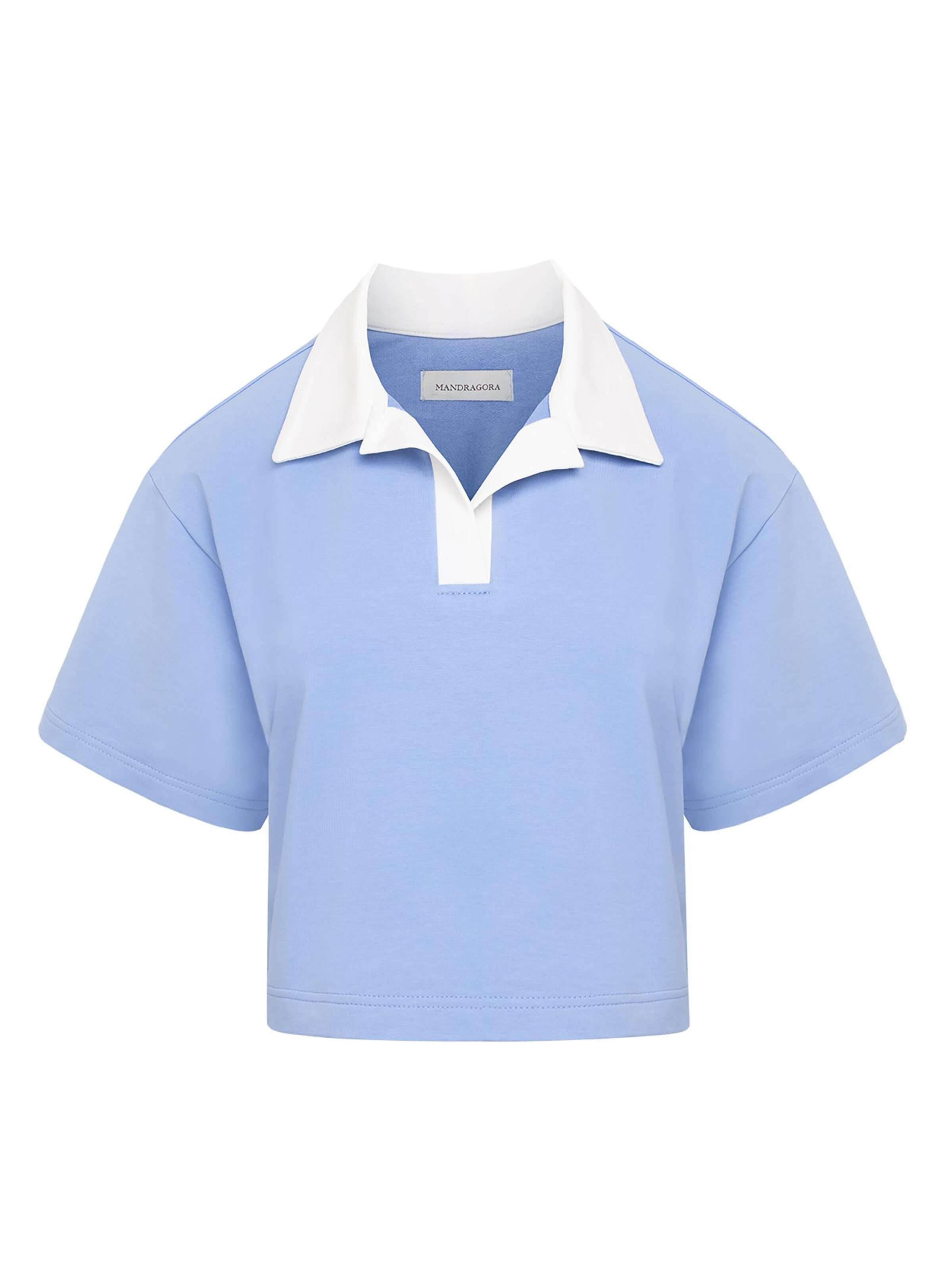 mandragora Shirt 'GOIA' in Blau: Vorderseite