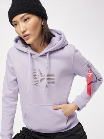 ALPHA INDUSTRIES Sweatshirt in Purple