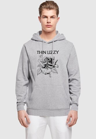 Merchcode Sweatshirt 'Thin Lizzy - Rose' in Grey: front