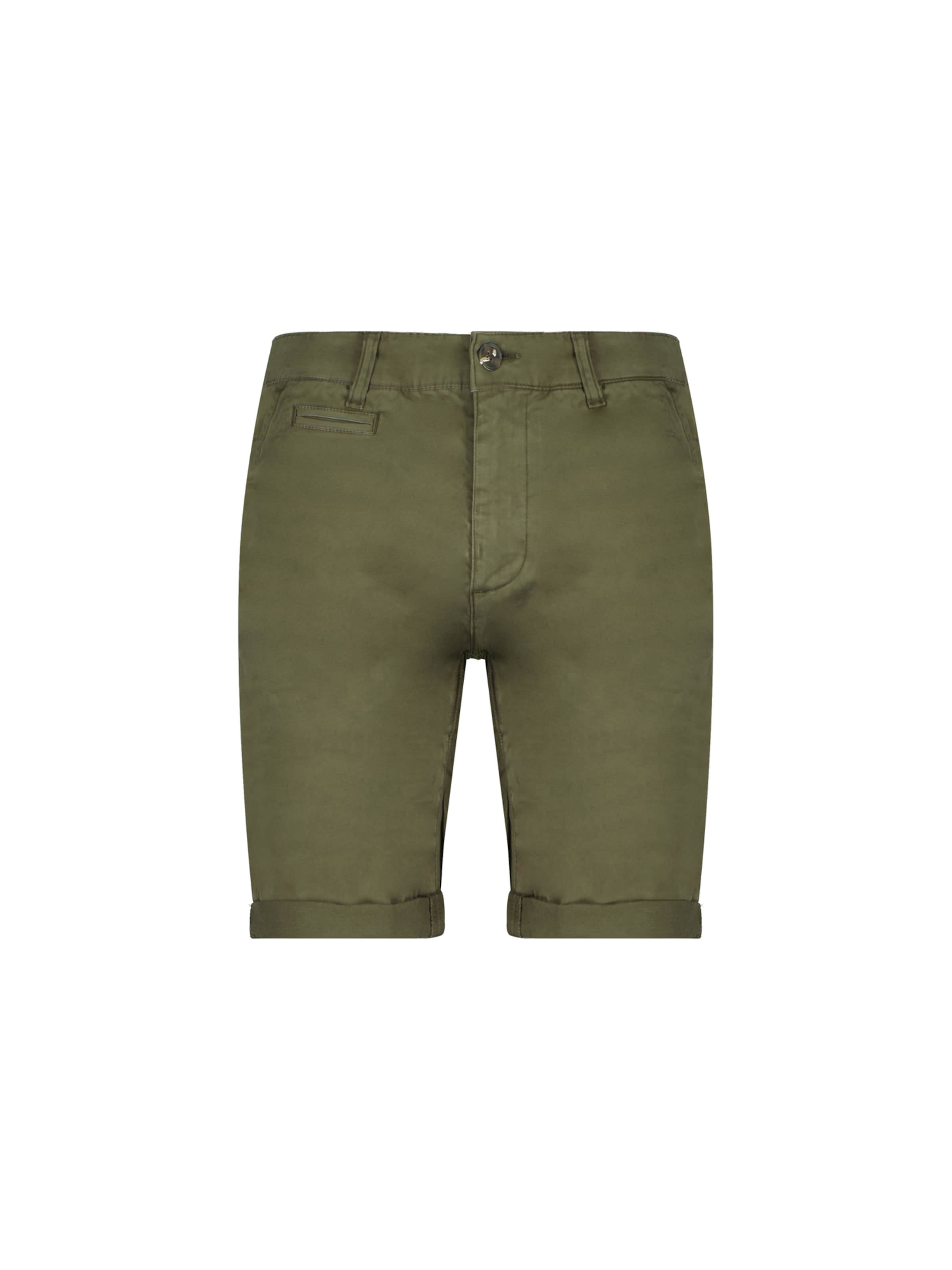 Regular Pantalon chino 'Varty' Deeluxe en vert : devant