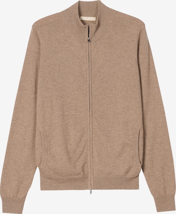 GOBI Cashmere Strickjacke 'Men's Essential Full-Zip Cashmere Cardigan' in Grau: Vorderseite