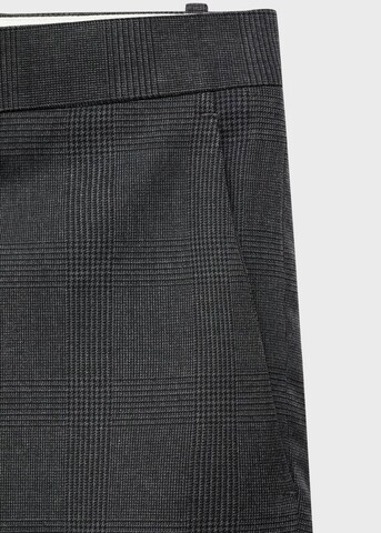 MANGO MAN Slim fit Pleated Pants 'Milan' in Grey