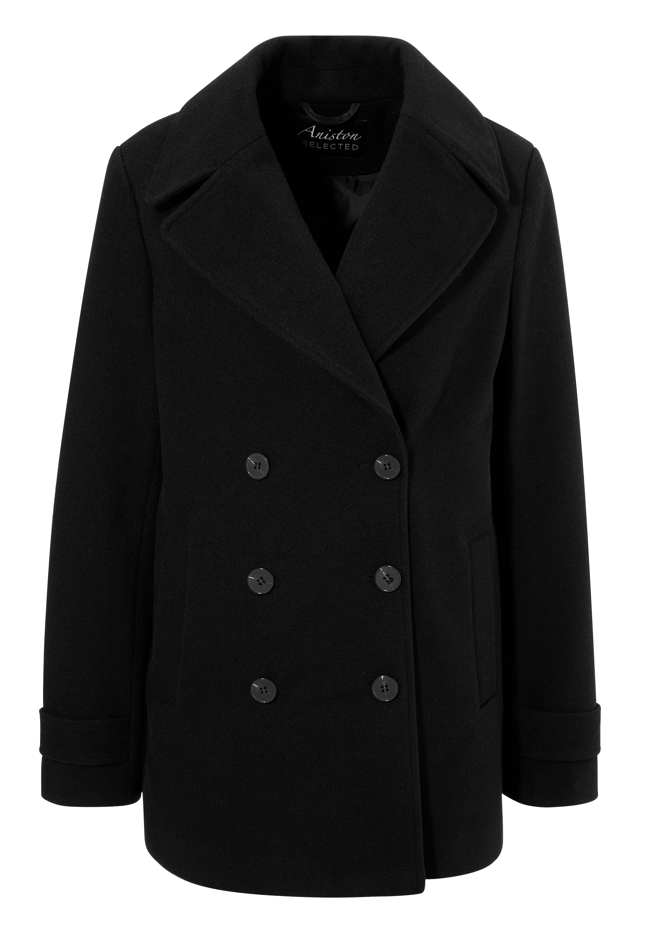 Aniston SELECTED Übergangsjacke in Schwarz: Vorderseite