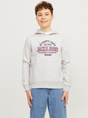 Jack & Jones Junior Sweatshirt in White: front