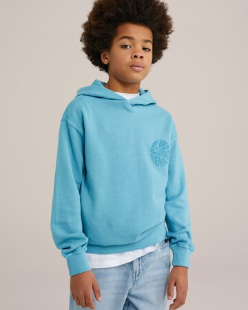 WE FashionSweater majica - plava boja: prednji dio