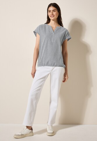 CECIL Blouse 'Seersucker' in Blue