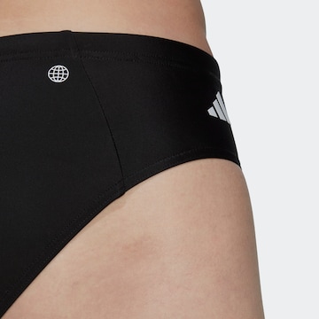 ADIDAS PERFORMANCE Athletic Swim Trunks in Black